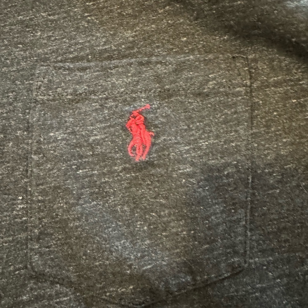 Ralph Lauren Polo Long Sleeve Pocket T Shirt US XL Charcoal Gray - Picture 3 of 5